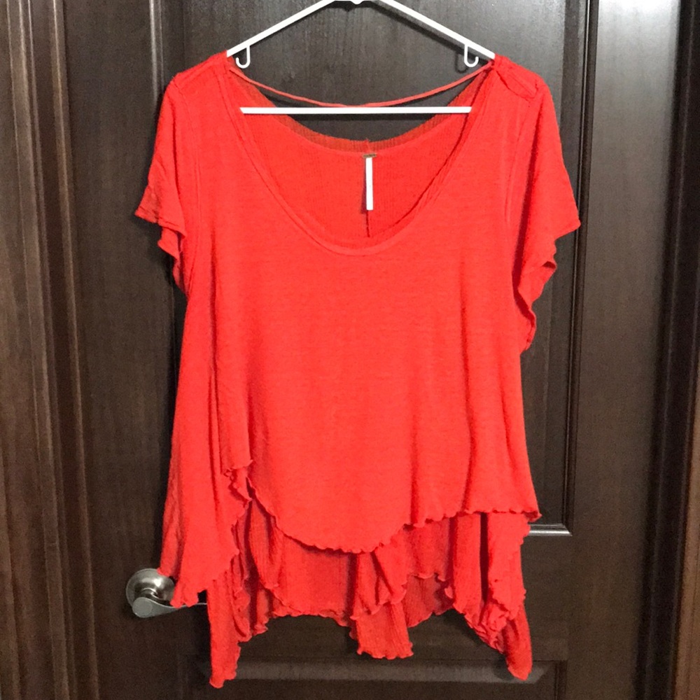 Free People Flowy Racerback Tee